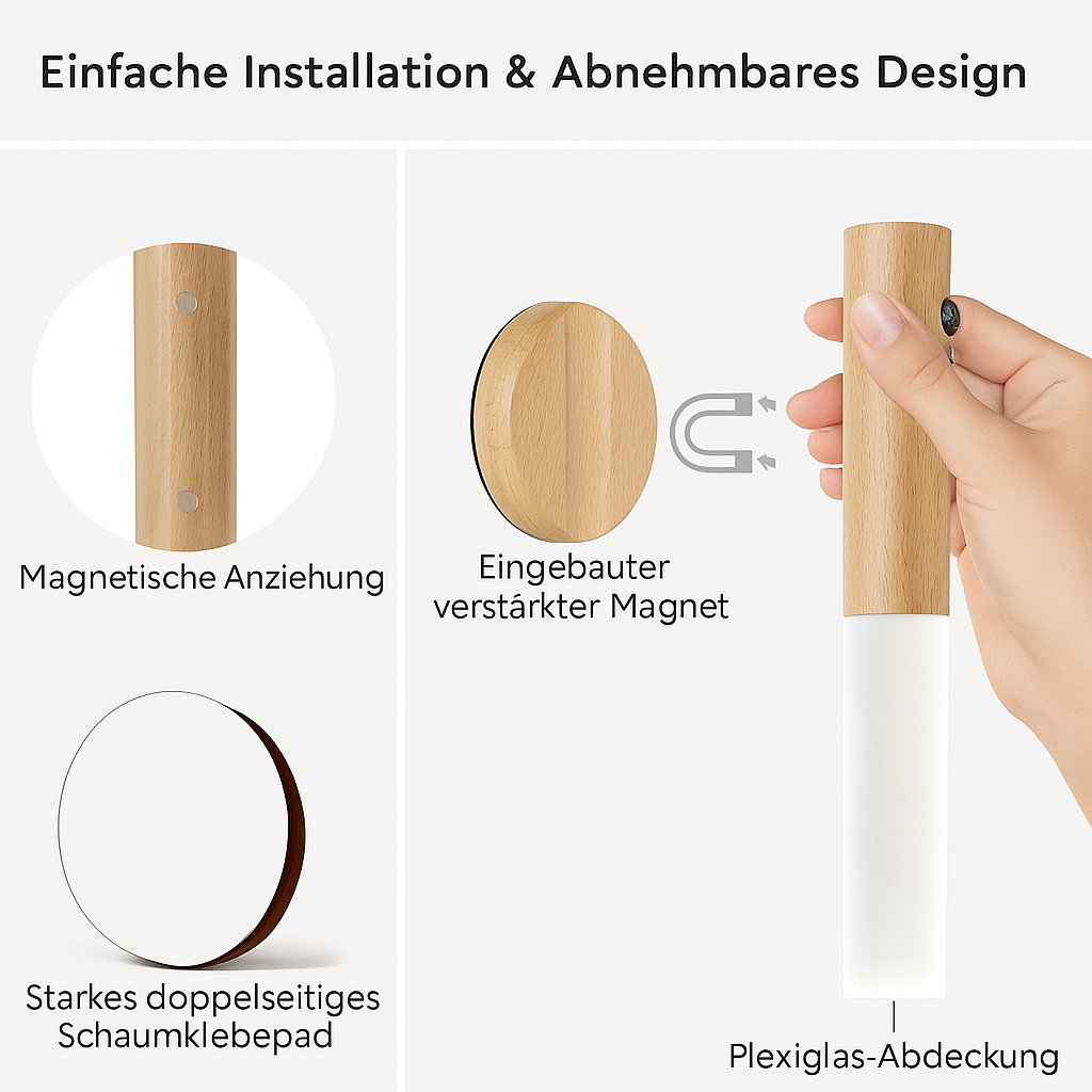 Nie wieder im Dunkeln – selbstklebende Bewegungssensorlampe